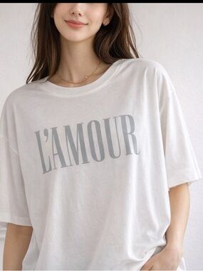 FOREVER 21 L’AMOUR White Sheer Overlay Blouse NWOT